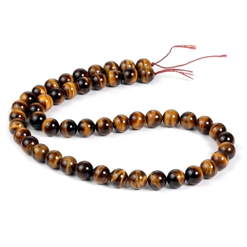Wholesale 4-18MM Natural Yellow Tiger Eye Glass Beads
